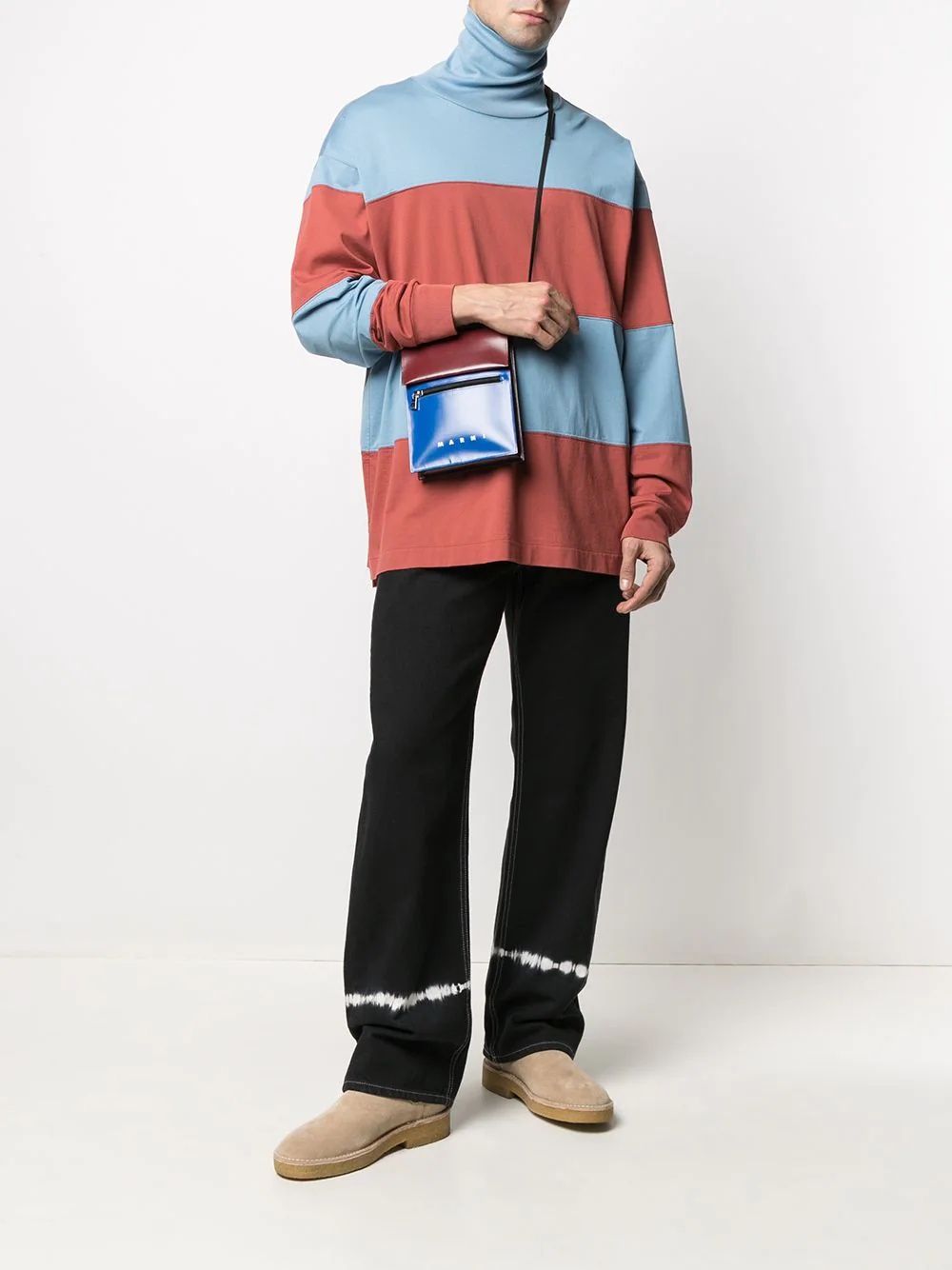 striped rollneck jumper - 2