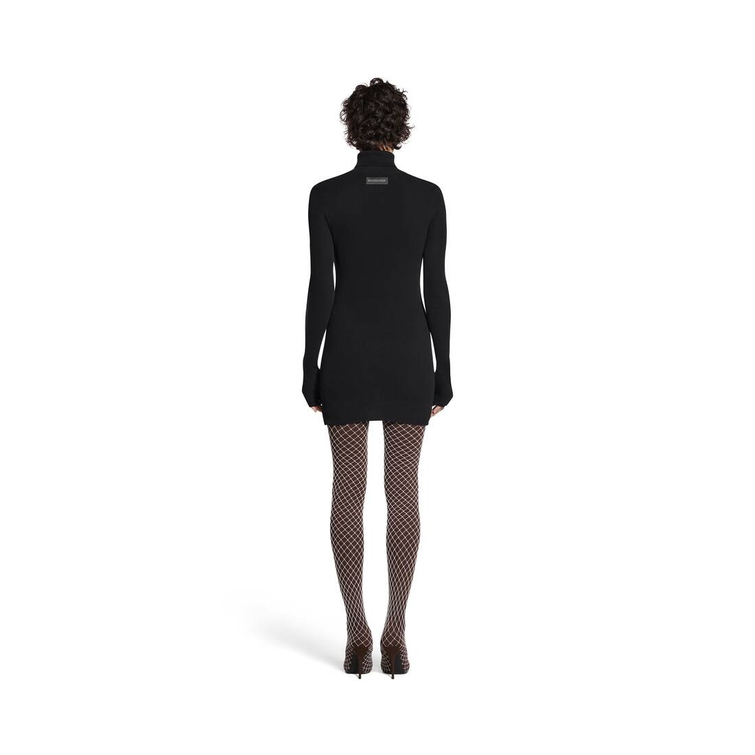 Men's Seamless Fitted Sweater in Black - 4