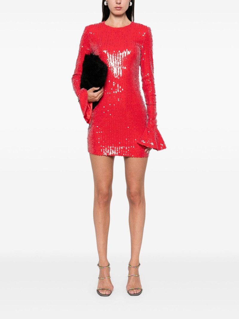 ROTATE sequin long-sleeves mini dress outlook