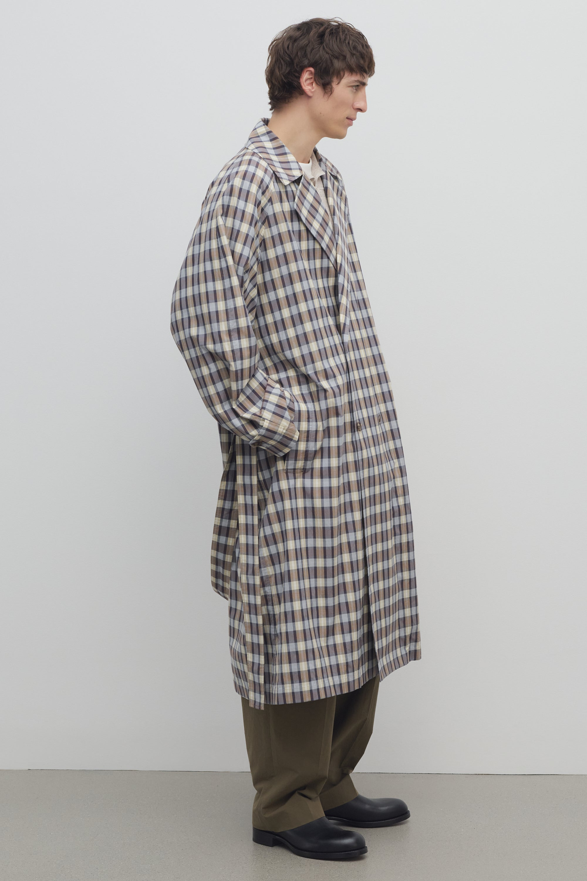 Delancy Coat in Silk and Cotton - 5