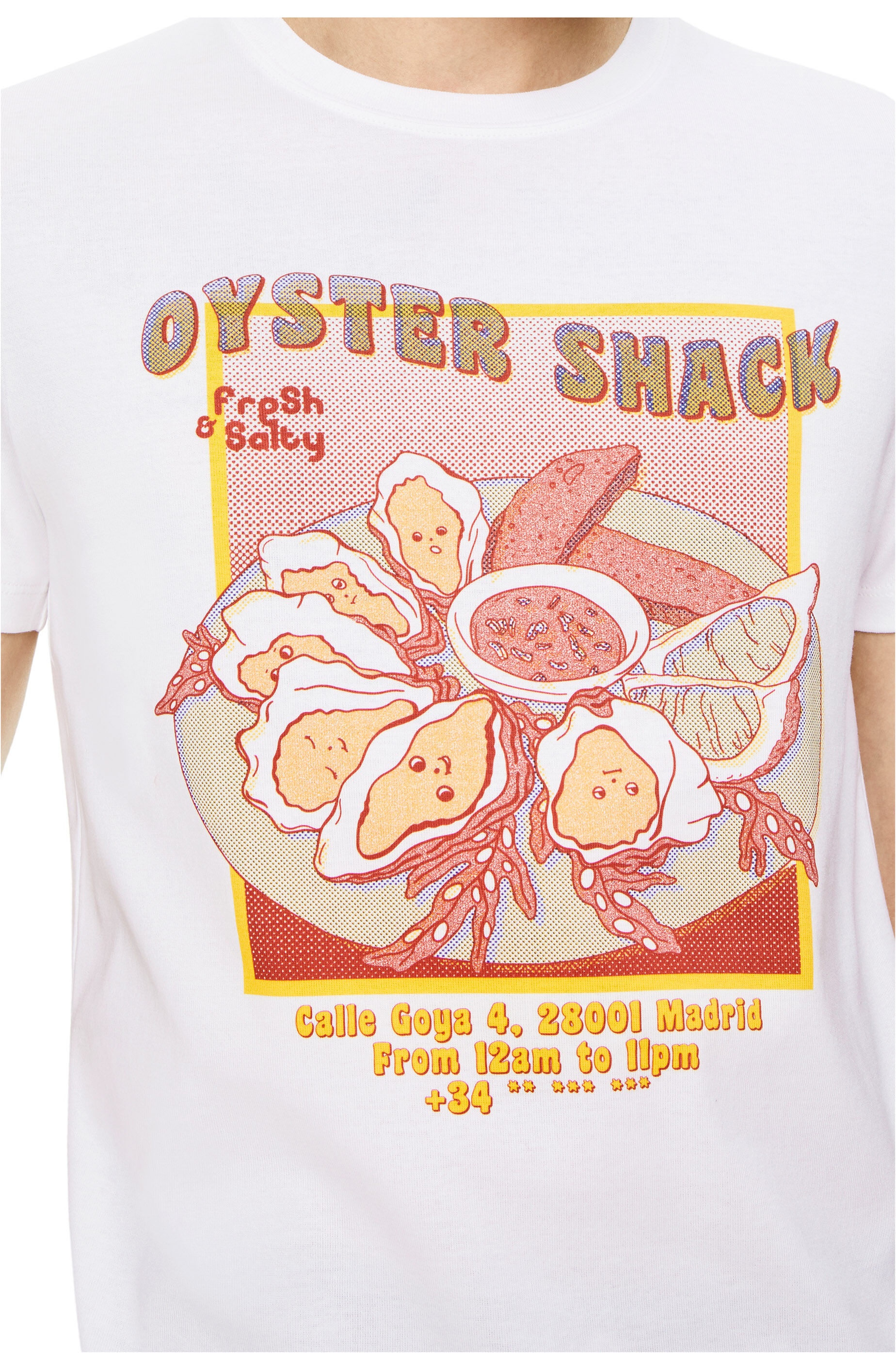 Oyster print T-shirt in cotton - 5