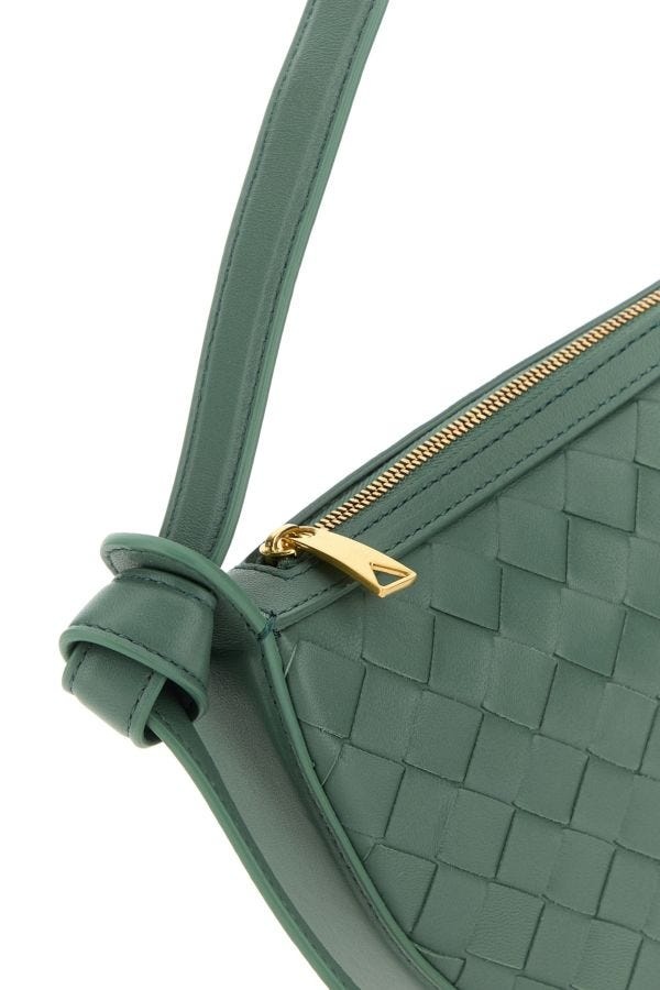 ショルダーバッグ・ポシェット BOTTEGA VENETA SAGE GREEN LEATHER MINI SUNRISE SHOULDER BAG Bottega Veneta Sage green leather Mini Sunrise shoulder bag