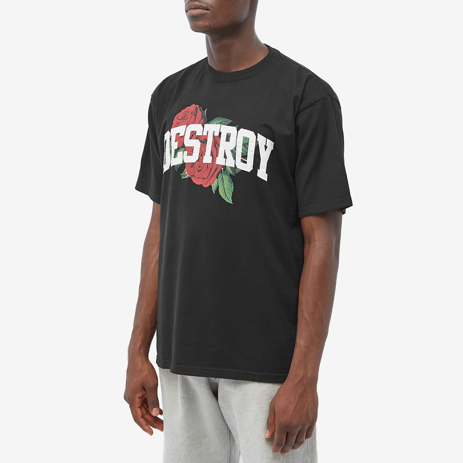 UNDERCOVER Undercover Destroy Rose T-Shirt | endclothing | REVERSIBLE