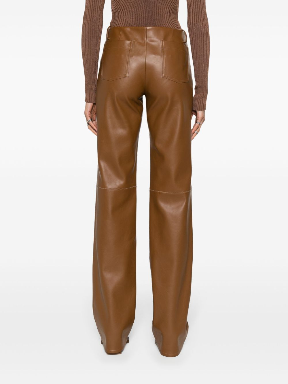 Cida faux-leather trousers - 4