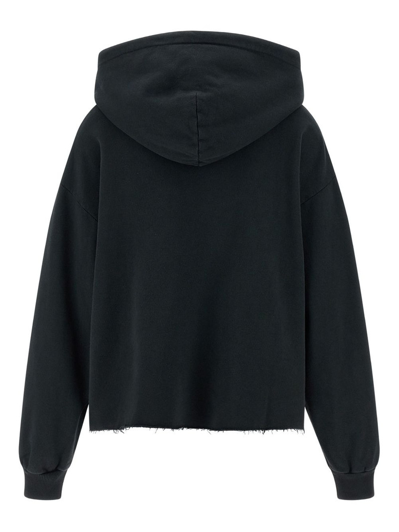 MM6 Maison Margiela gauze frayed hoodie outlook