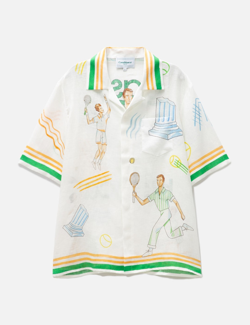 TENNIS PLAY SHORT SLEEVE LINEN SHIRT 1