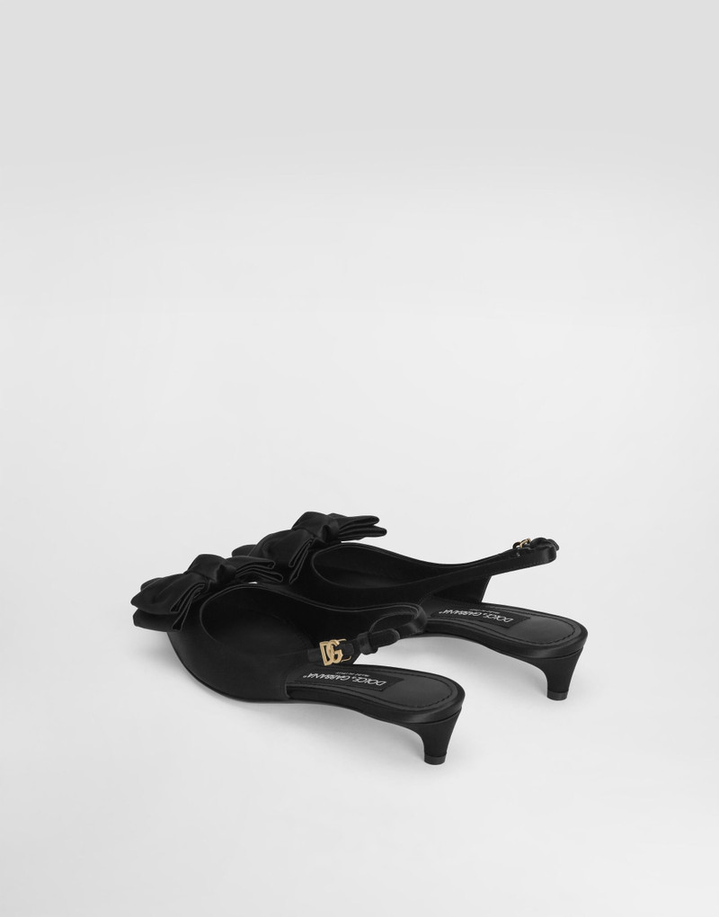 Dolce & Gabbana Satin slingbacks with bow detail outlook