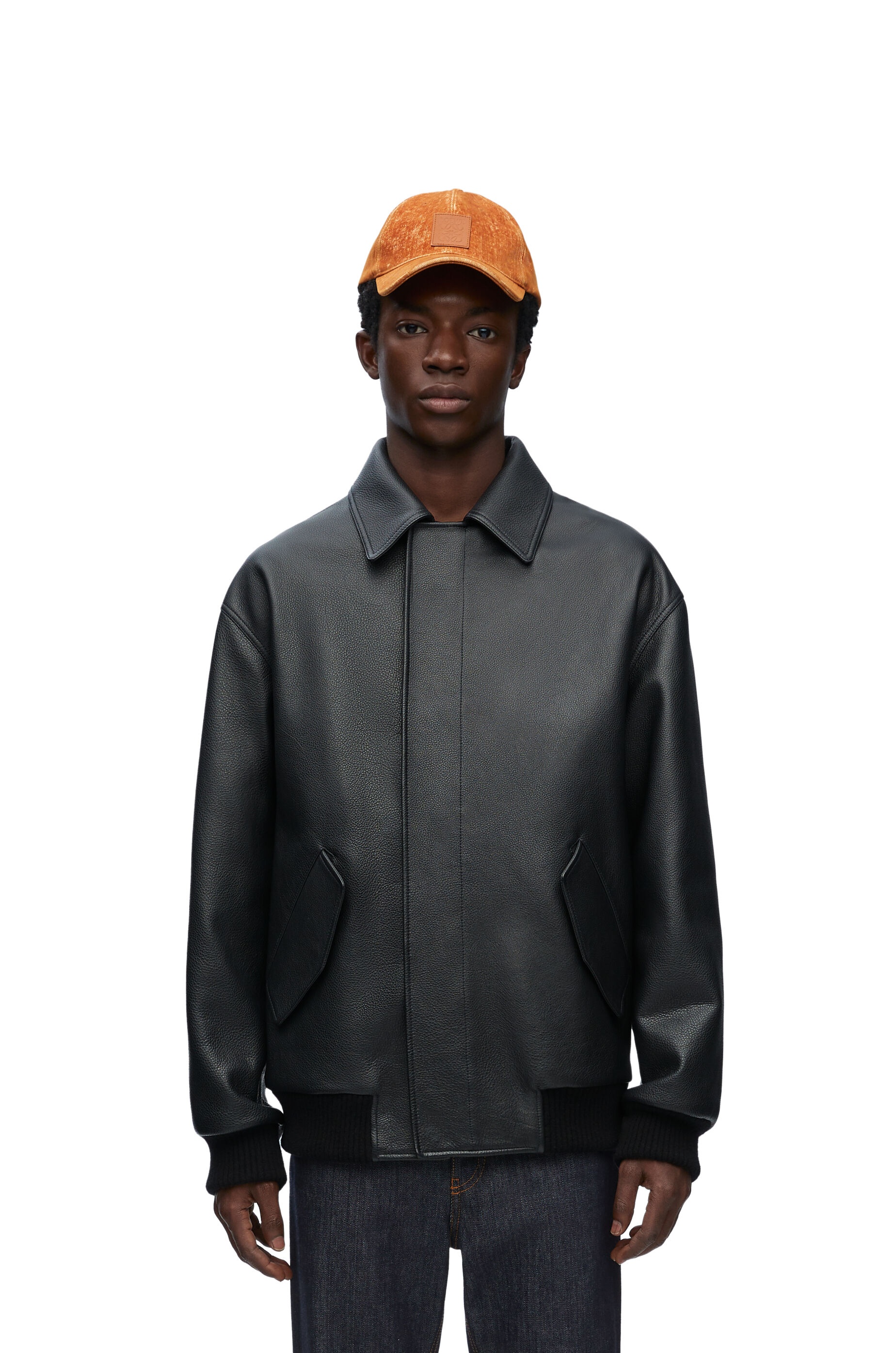 Bomber jacket in nappa calfskin - 3