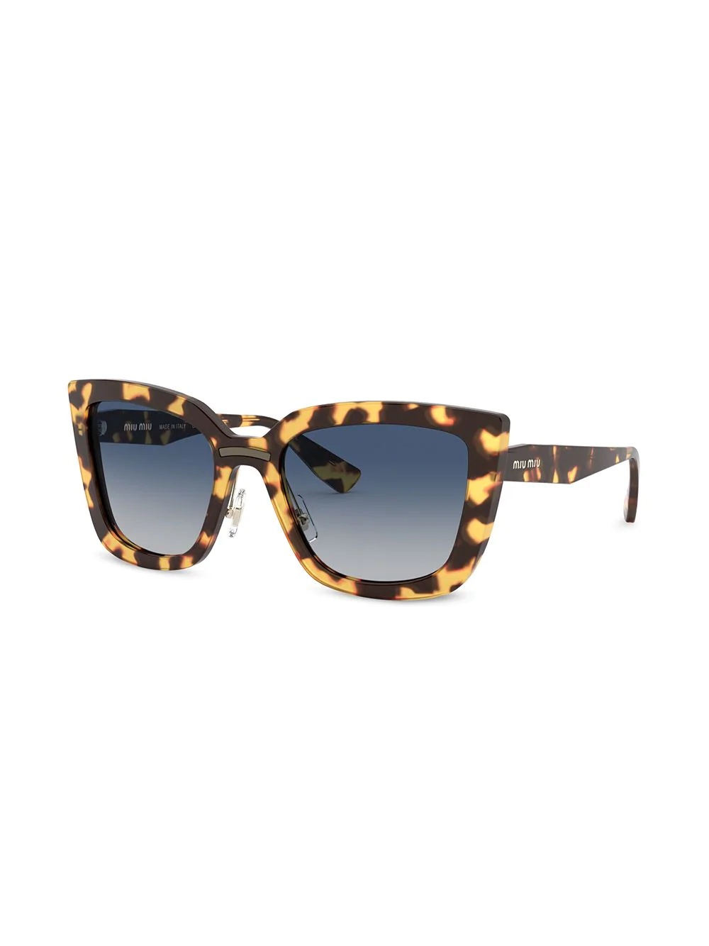 tortoiseshell frame sunglasses - 2