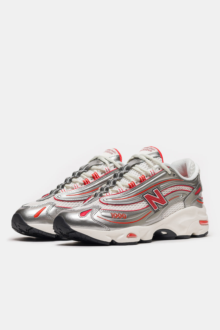 Thisisneverthat 1000 Sneaker in Silver/Valiant Poppy - 2