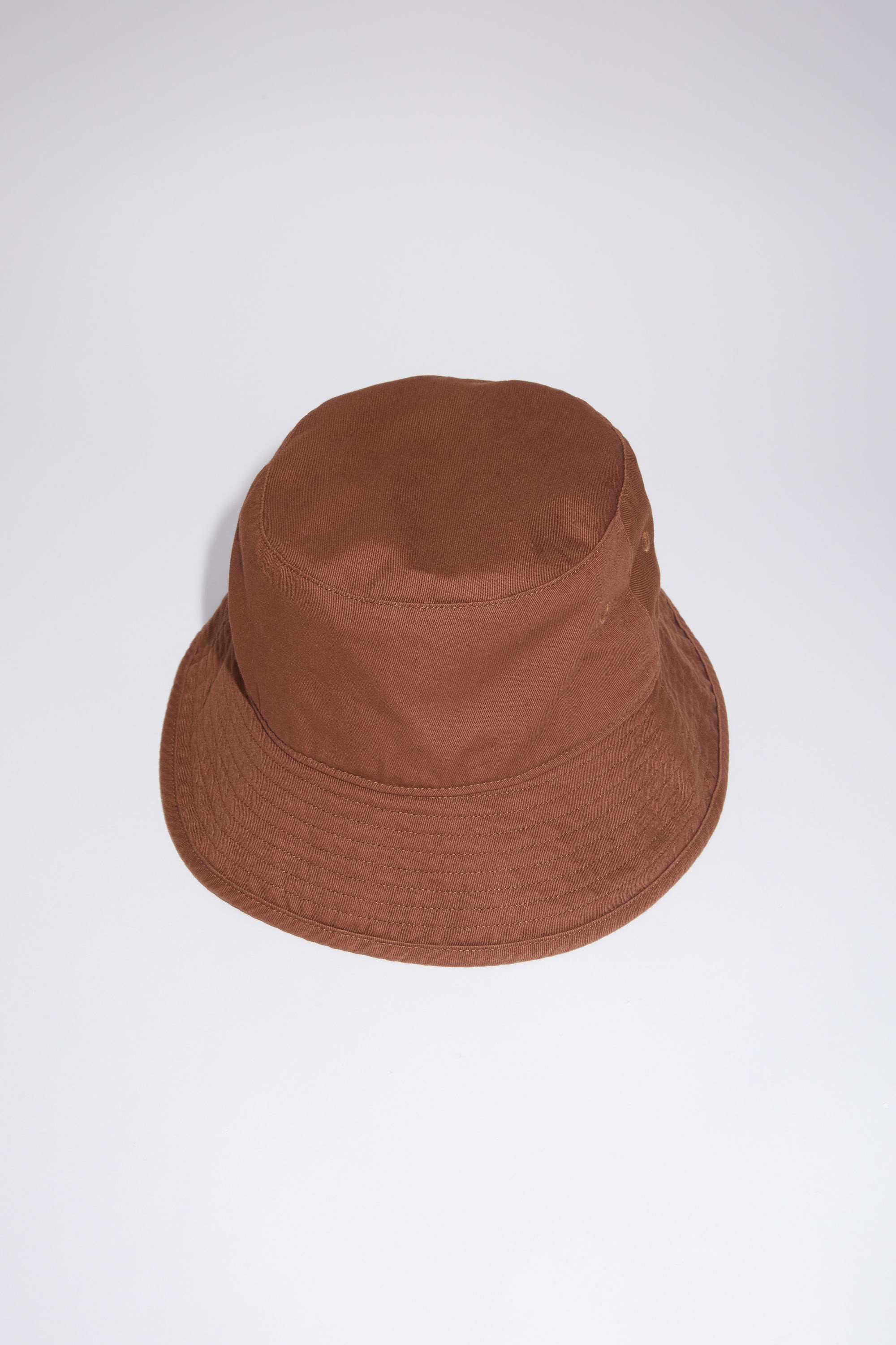Twill bucket hat - Brown - 1