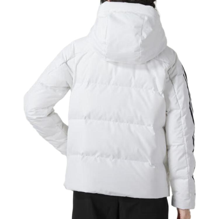 (WMNS) adidas Three Stripes Puffer Down Jackets 'White' IT8721 - 5