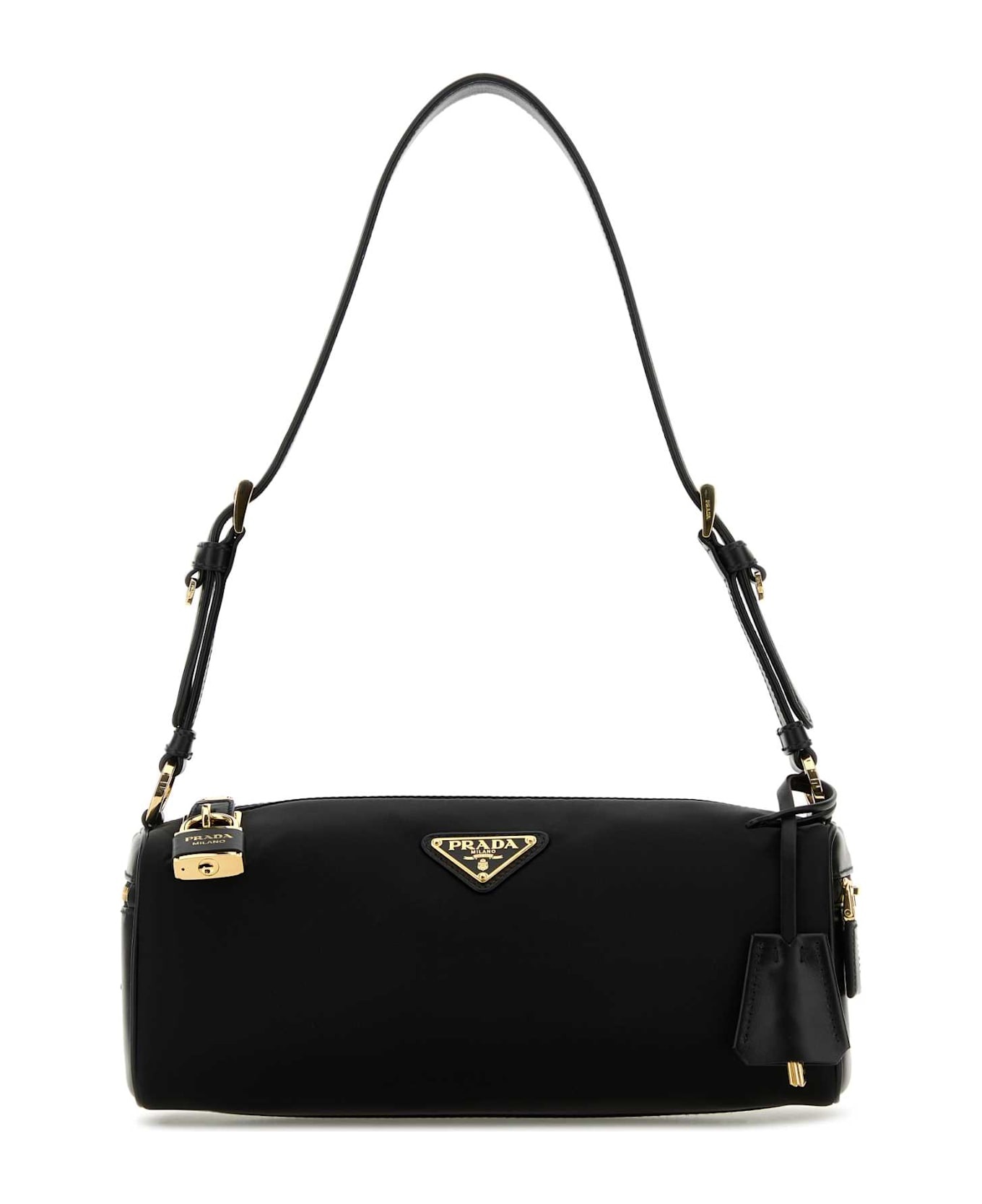 Black Nylon Shoulder Bag - 1