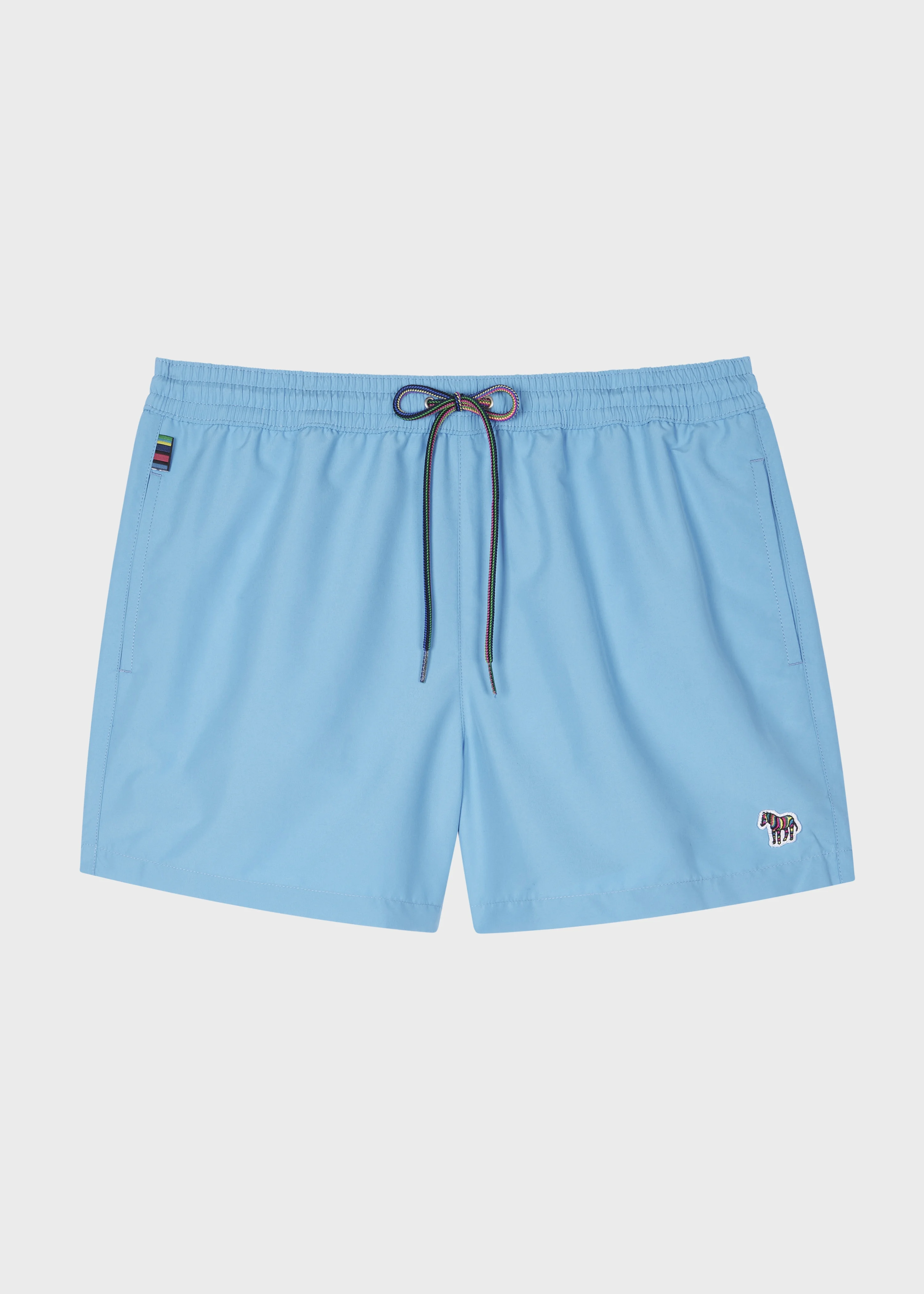 Bright Blue Zebra Logo Swim Shorts - 1