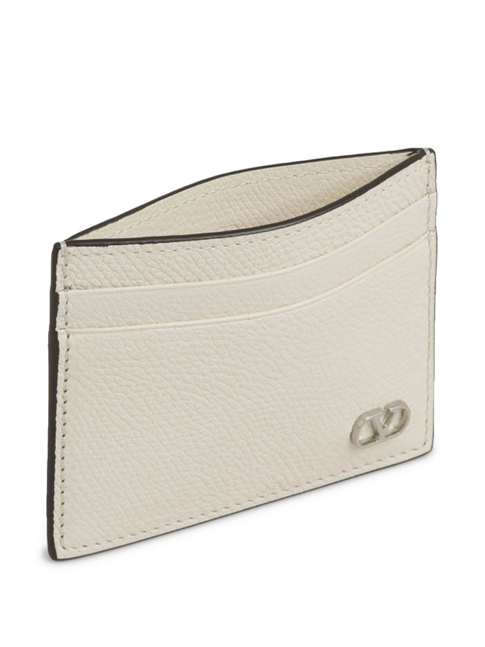 VLogo leather card holder - 3