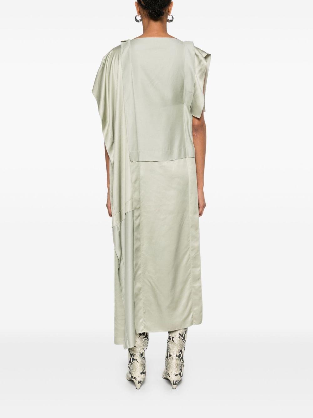 asymmetric midi dress - 4