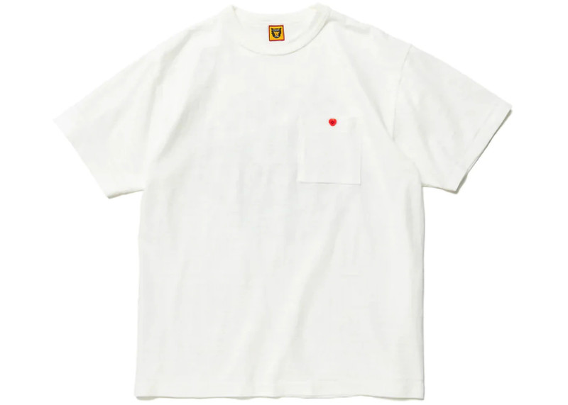 Human Made Ningen-Sei Indigo Pocket T-Shirt White - 1