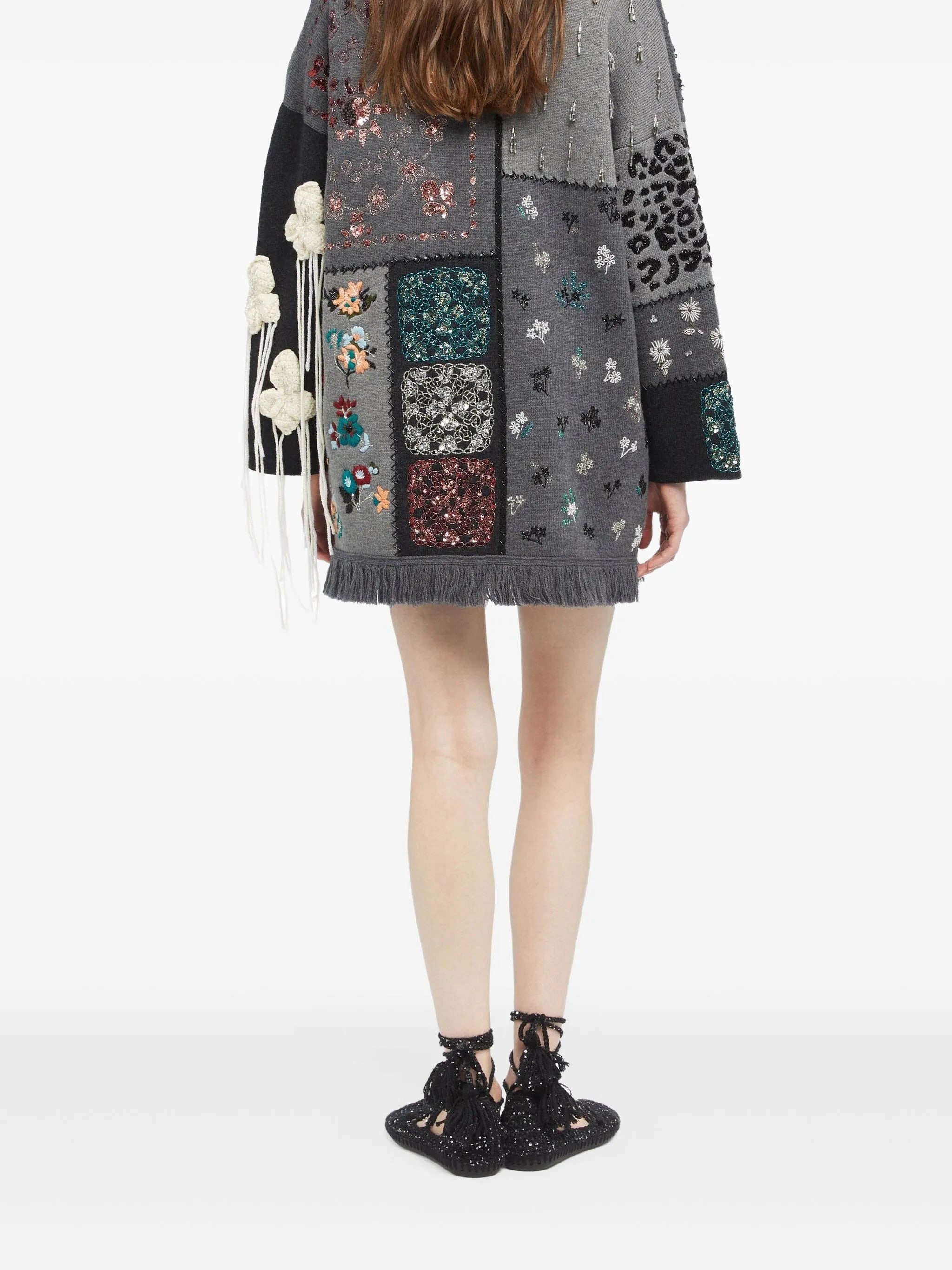 Alanui Midnight In Manhattan Patchwork Cardigan - 4