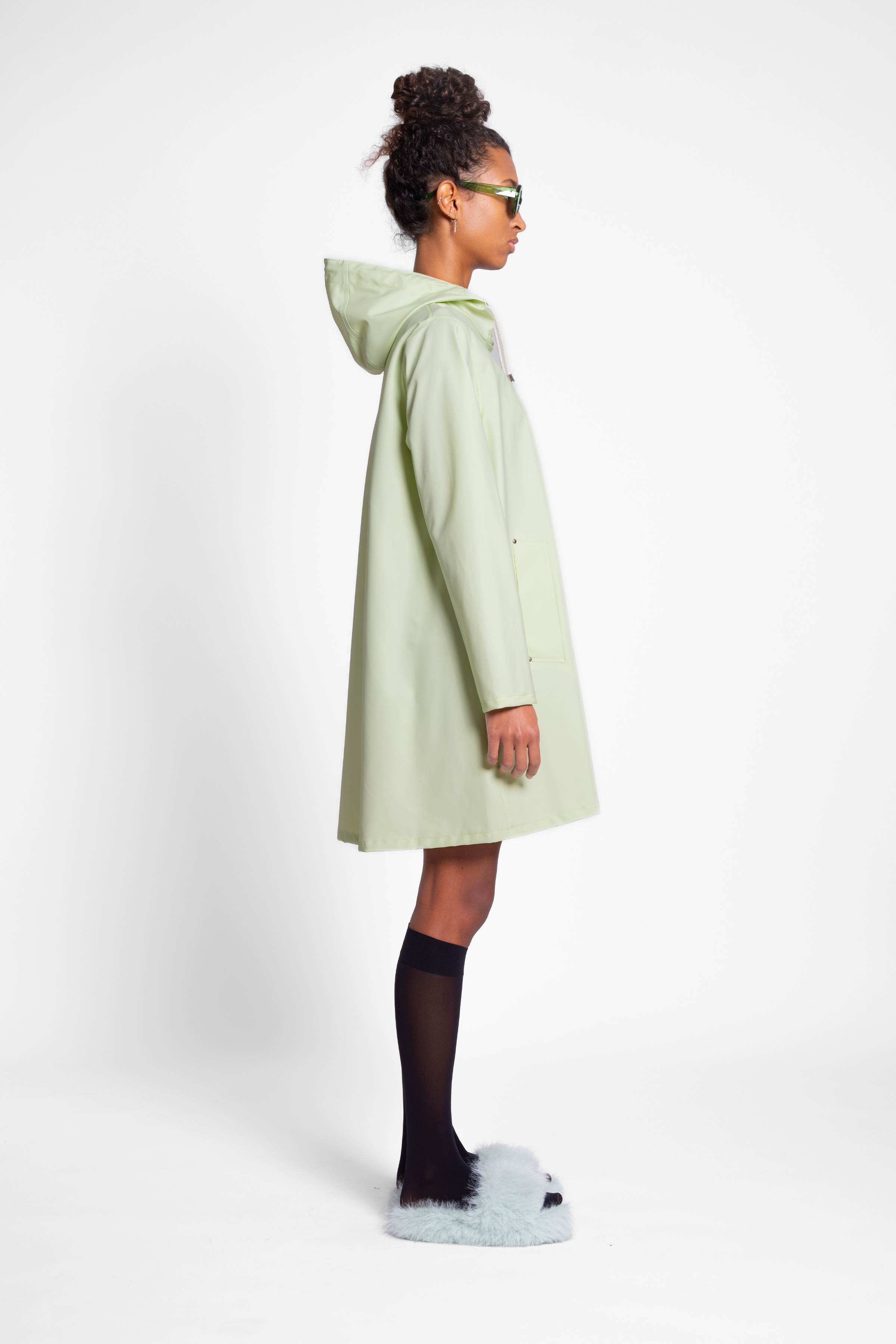Mosebacke Lightweight Raincoat Seafoam Green - 3