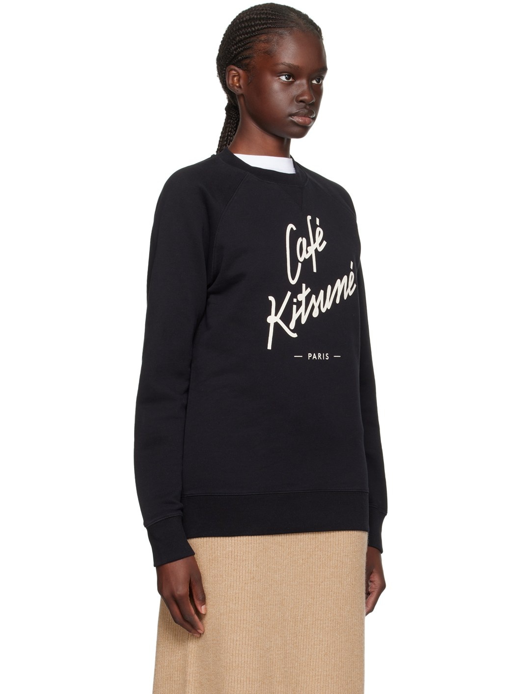 Black 'Café Kitsuné' Sweatshirt - 2