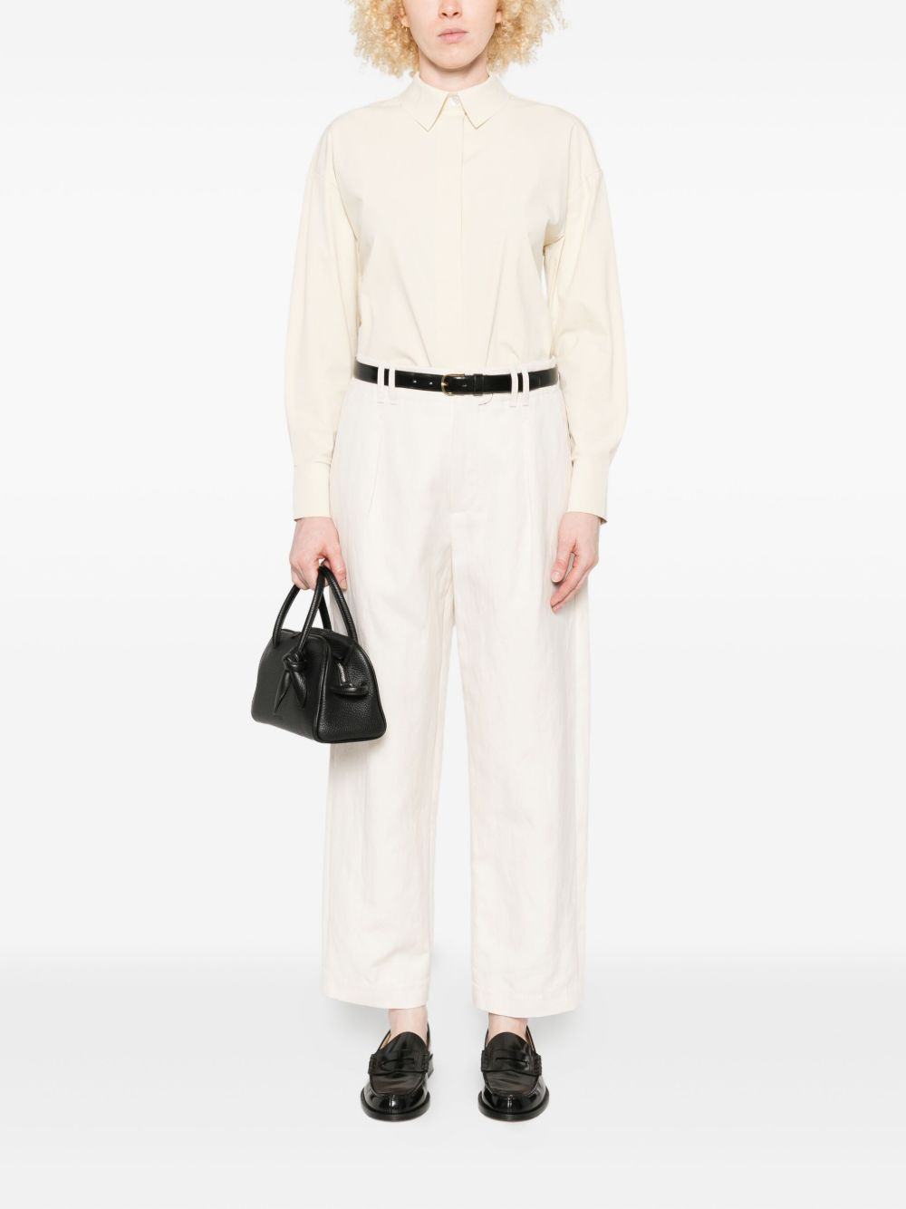 long-sleeve collared shirt - 2