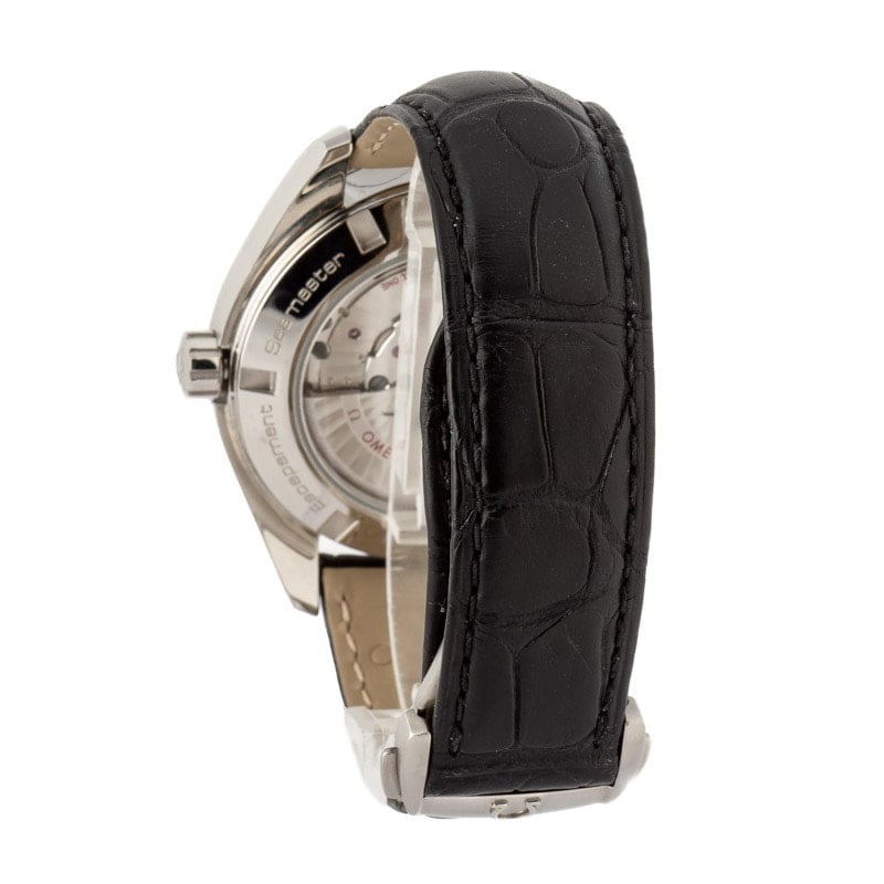 Pre-owned Omega Aqua Terra 150M 43MM Steel on Leather Strap - 3