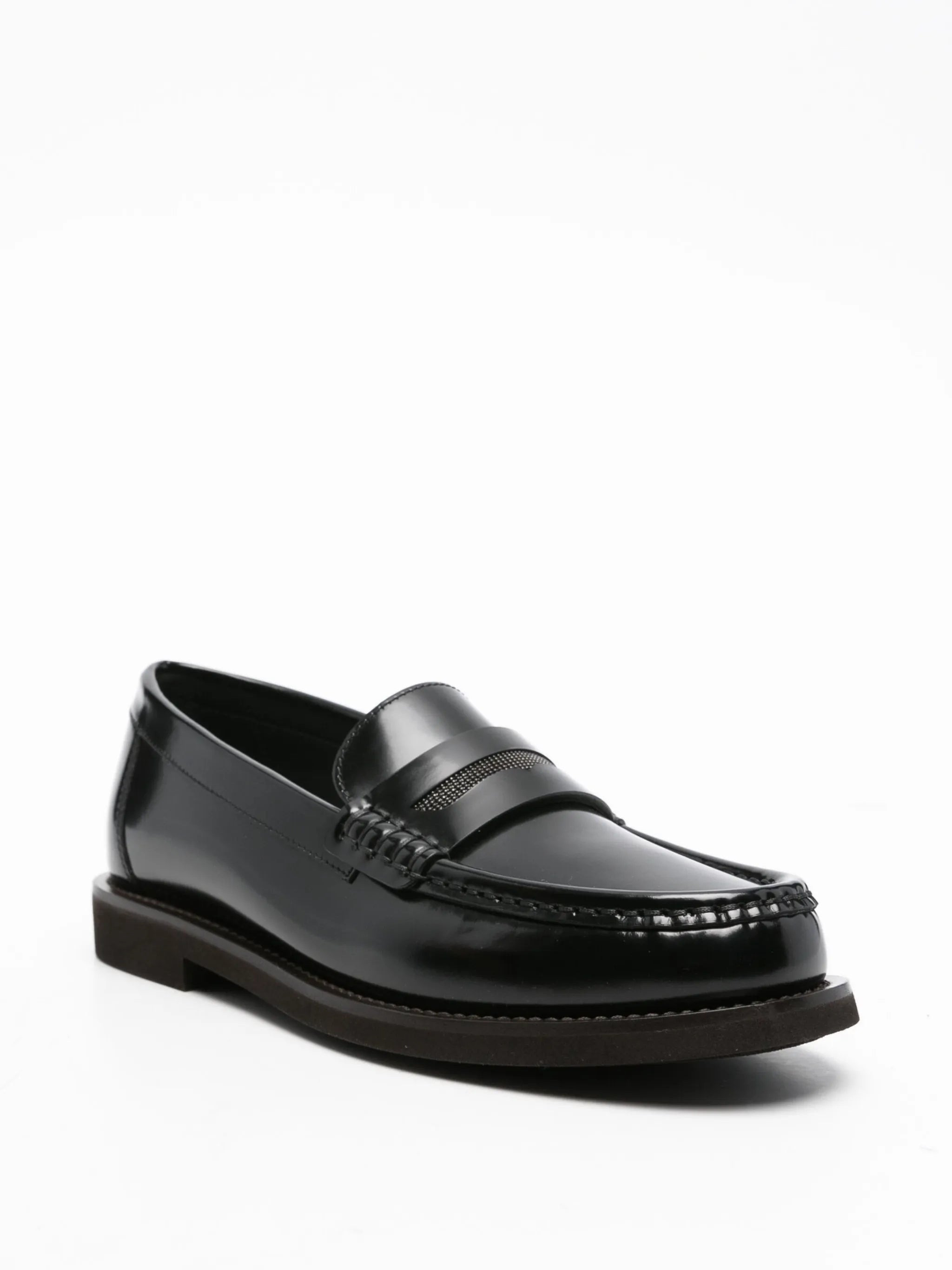 Brunello Cucinelli Monili Chain-detailed Loafers - 2