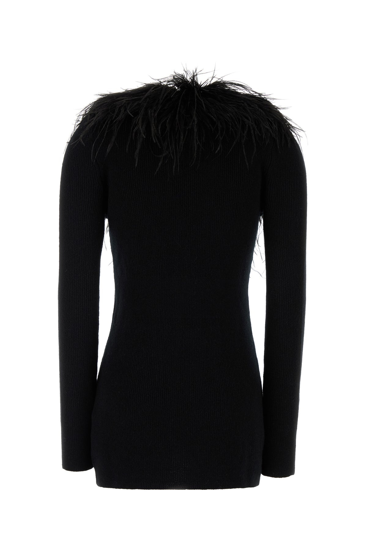 Black wool cardigan - 2
