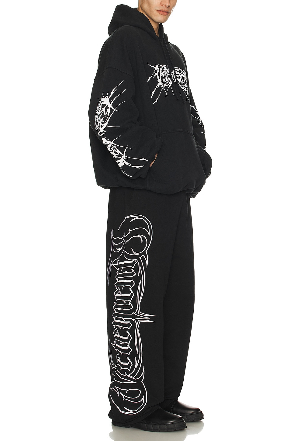 Metal Embroidered Sweatpants - 7