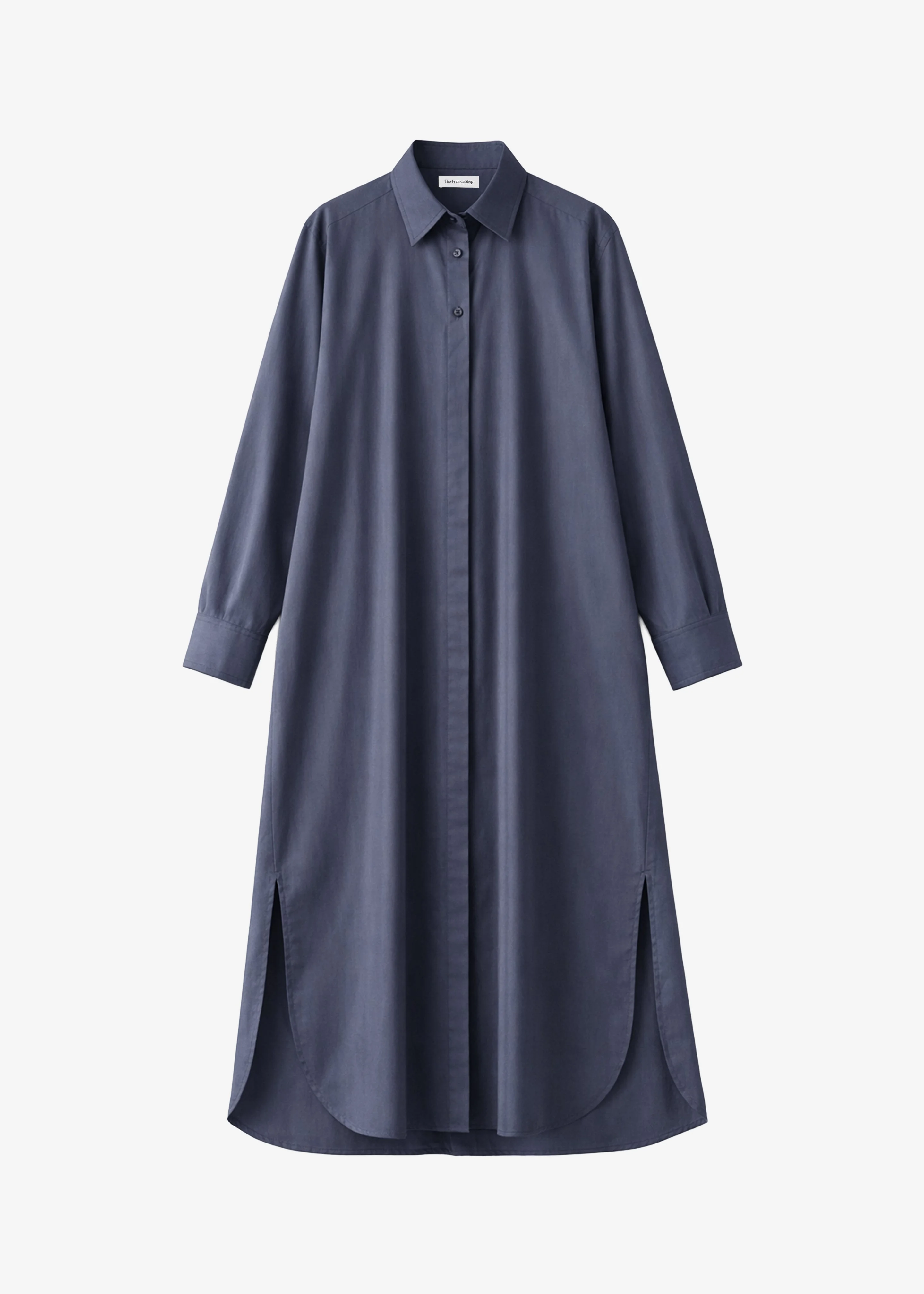 Bloom Organic Cotton Shirt Dress - Charcoal - 1