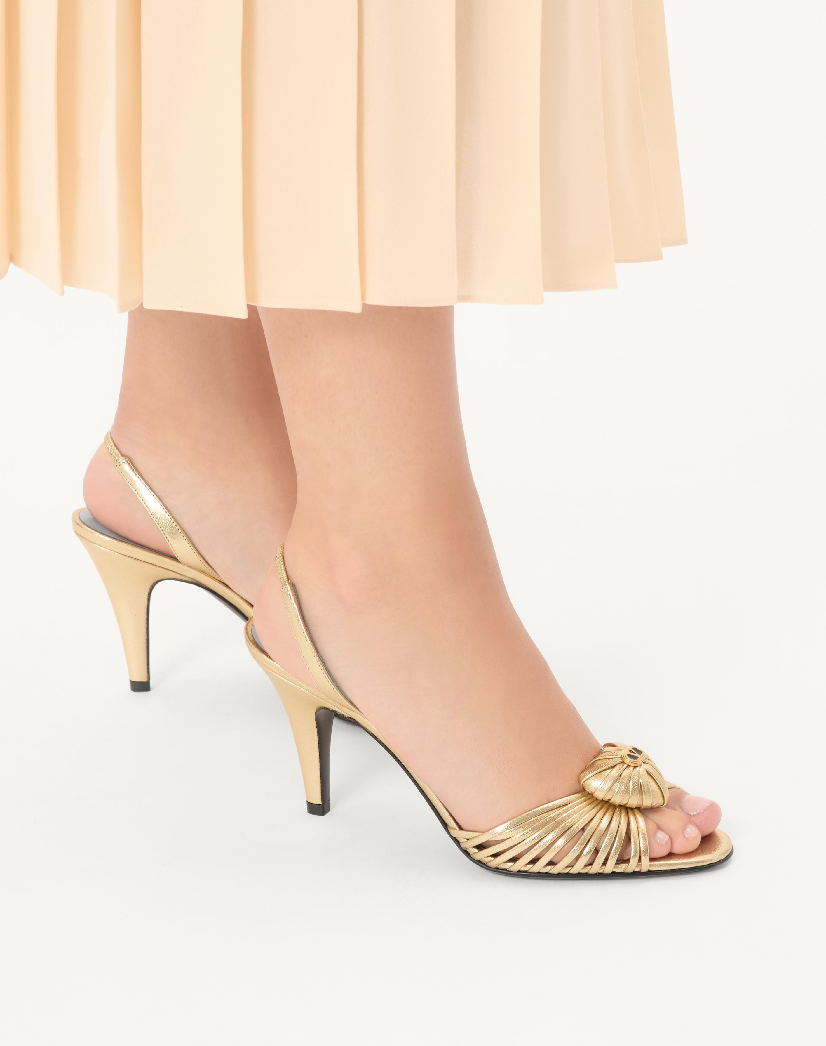 ROYAL SANDAL IN LAMINATED NAPPA 85MM - 2