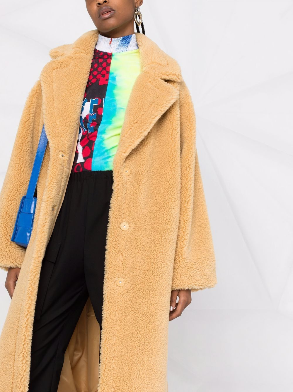 midi faux-fur coat - 5