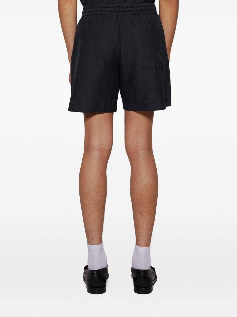 drawstring silk shorts - 5