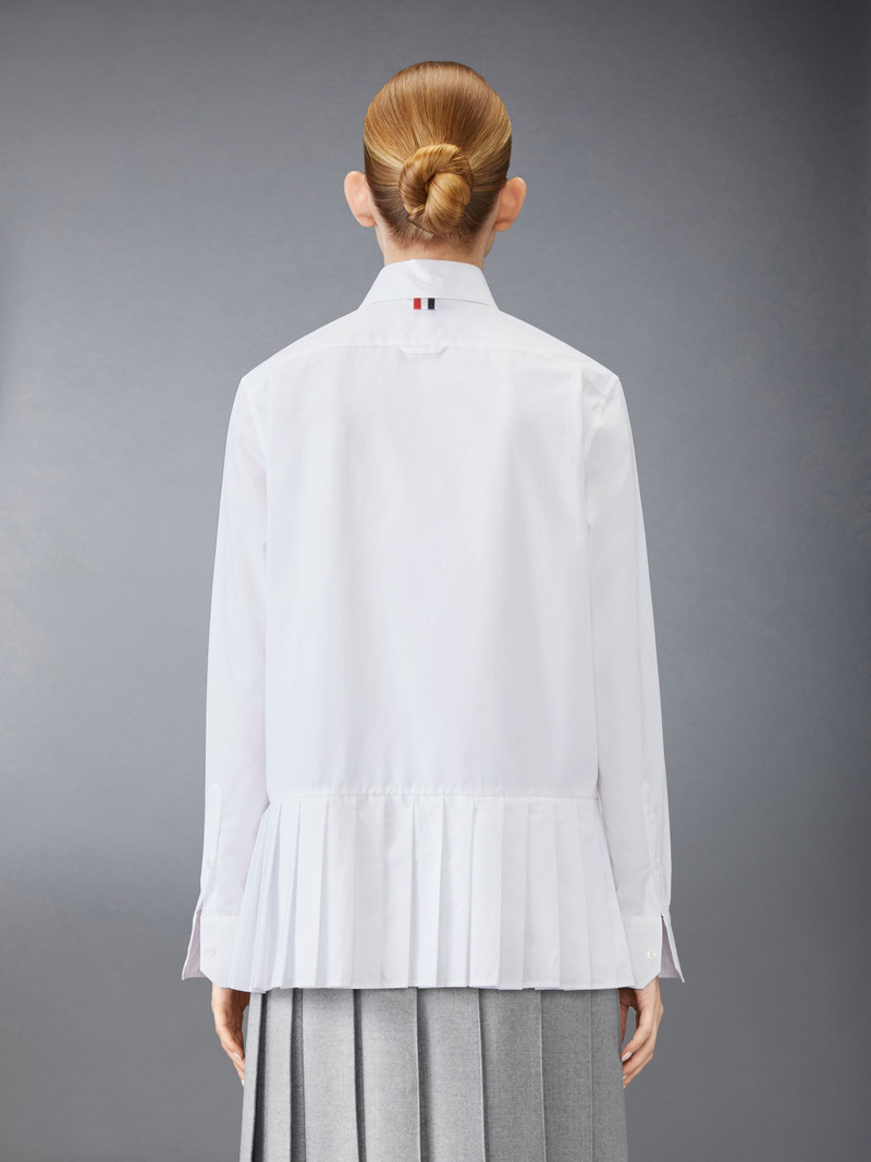 Thom Browne Poplin Pleated Easy Fit Shirt outlook