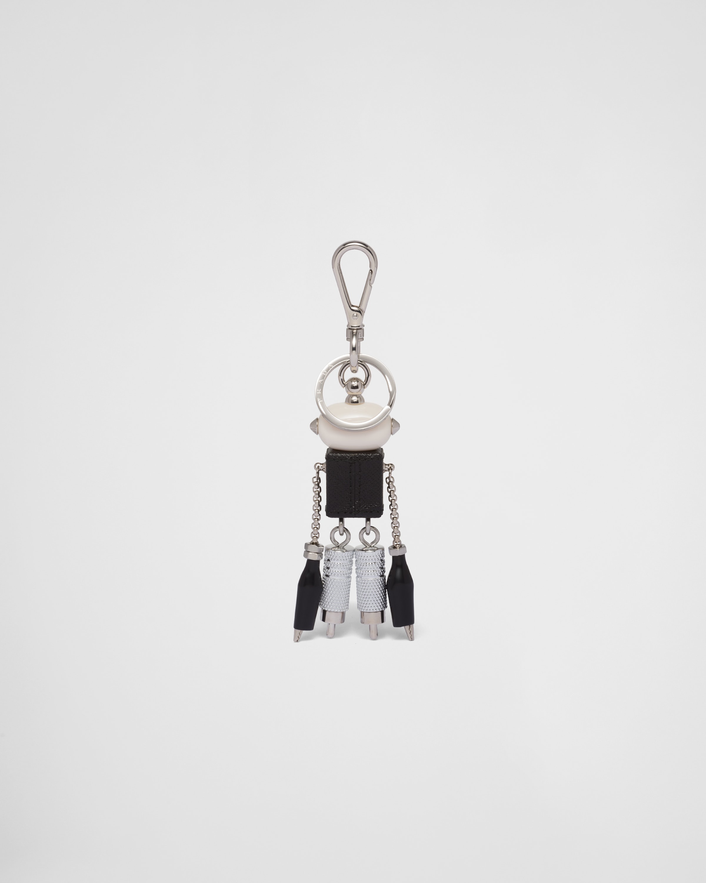 【日本入手困難】Saffiano Leather and l Keychain Prada Saffiano Leather Keychain | Saks Fifth Avenue