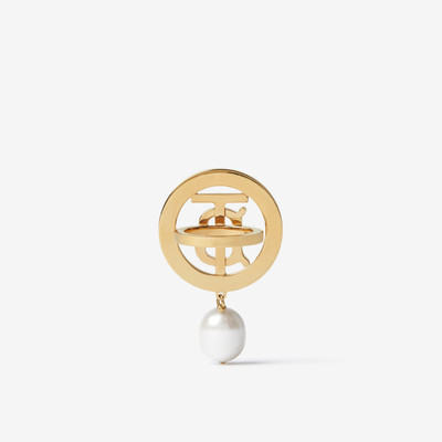 Burberry Pearl Detail Gold-plated Monogram Motif Ring outlook