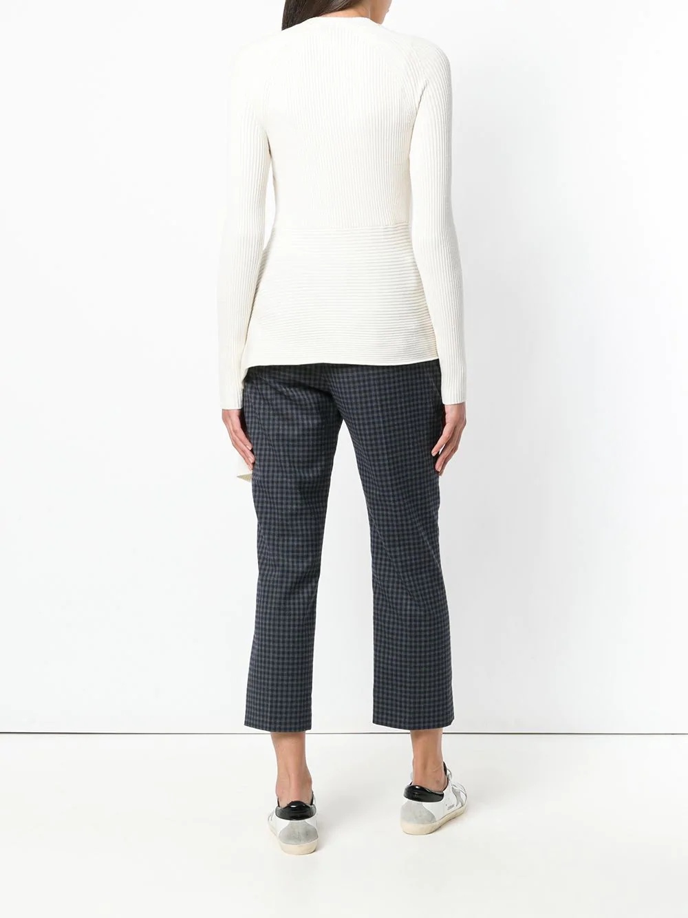 ribbed tie waist top - 4