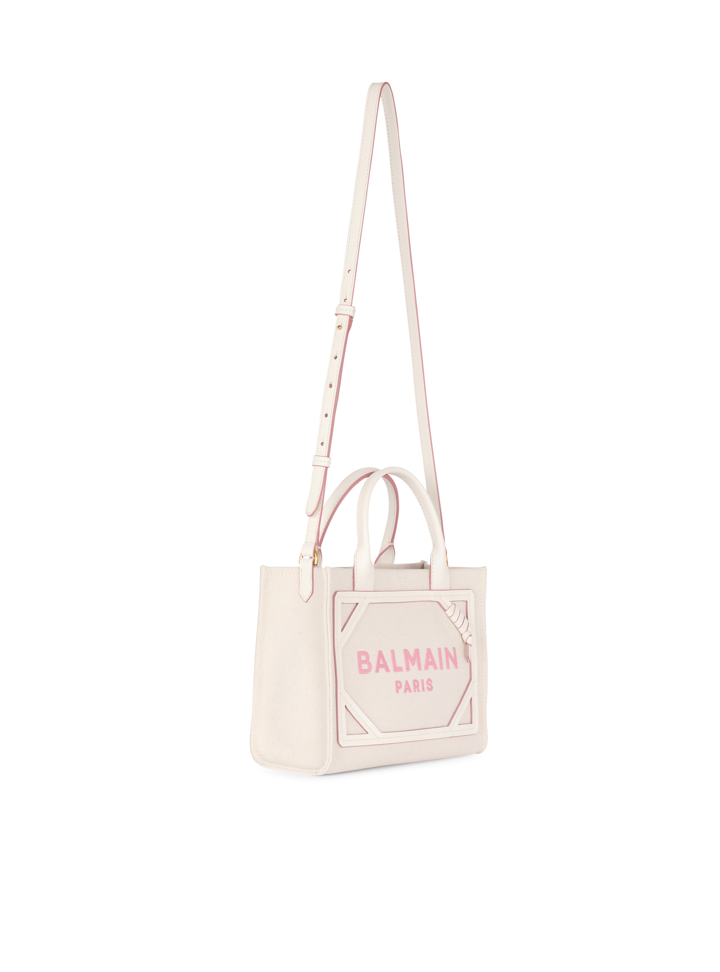 B-Army small canvas bag with leather details - 3