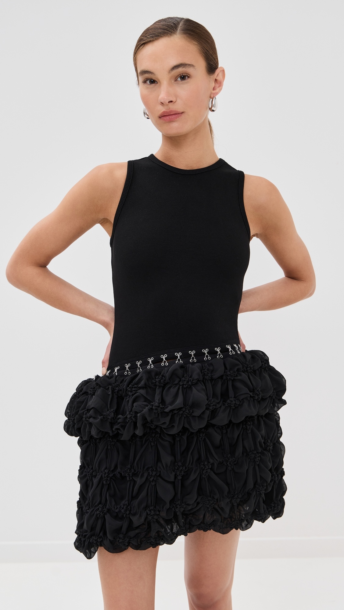 Broken Tulle Sleeveless Dress - 6
