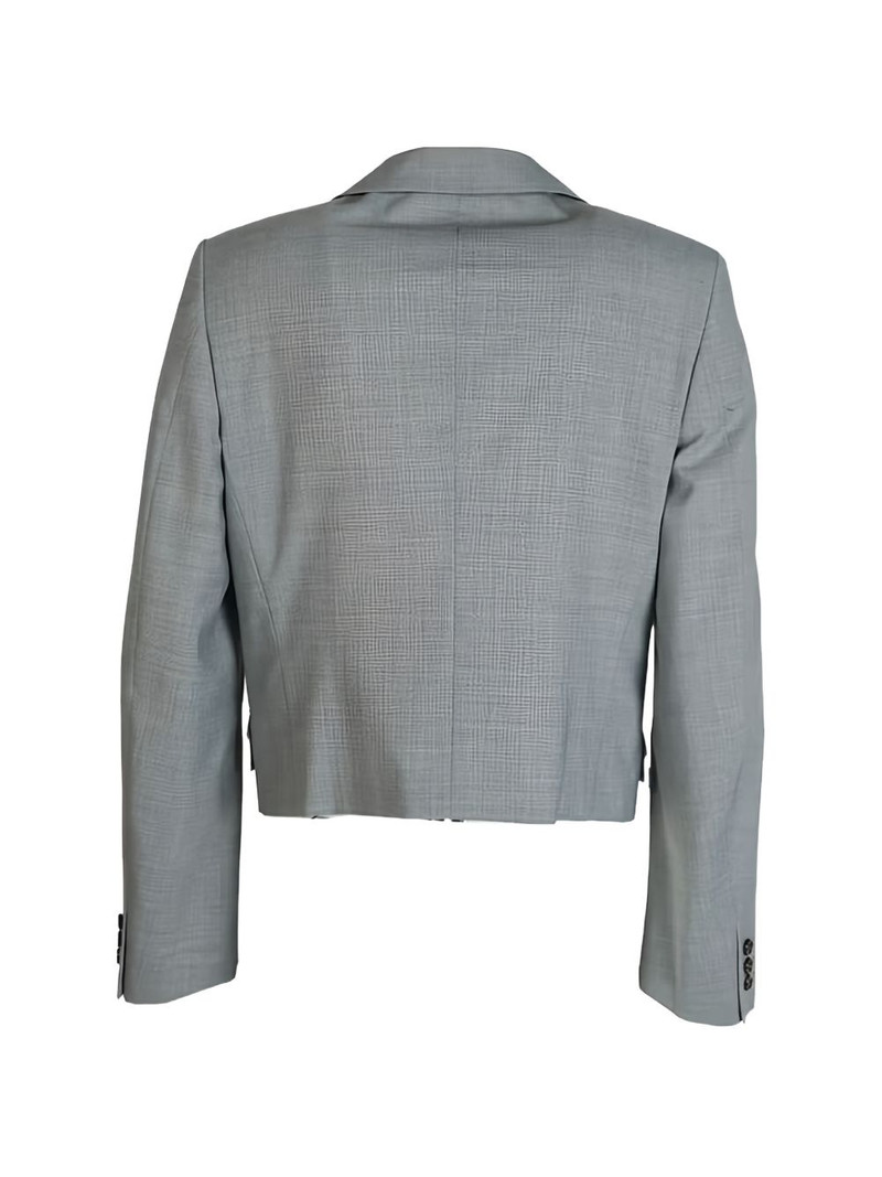 Comme des Garçons Homme Plus mélange-effect single-breasted blazer outlook