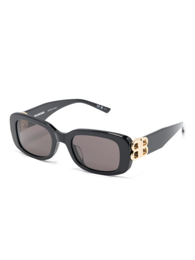 BALENCIAGA Dynasty rectangle-frame sunglasses outlook