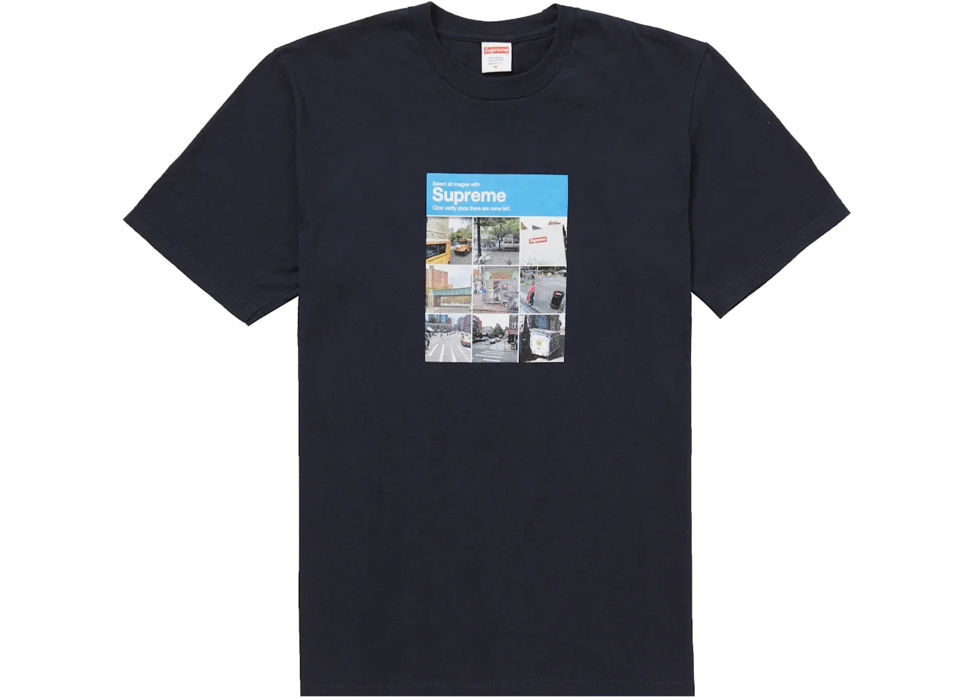 Supreme Verify Tee Navy - 1
