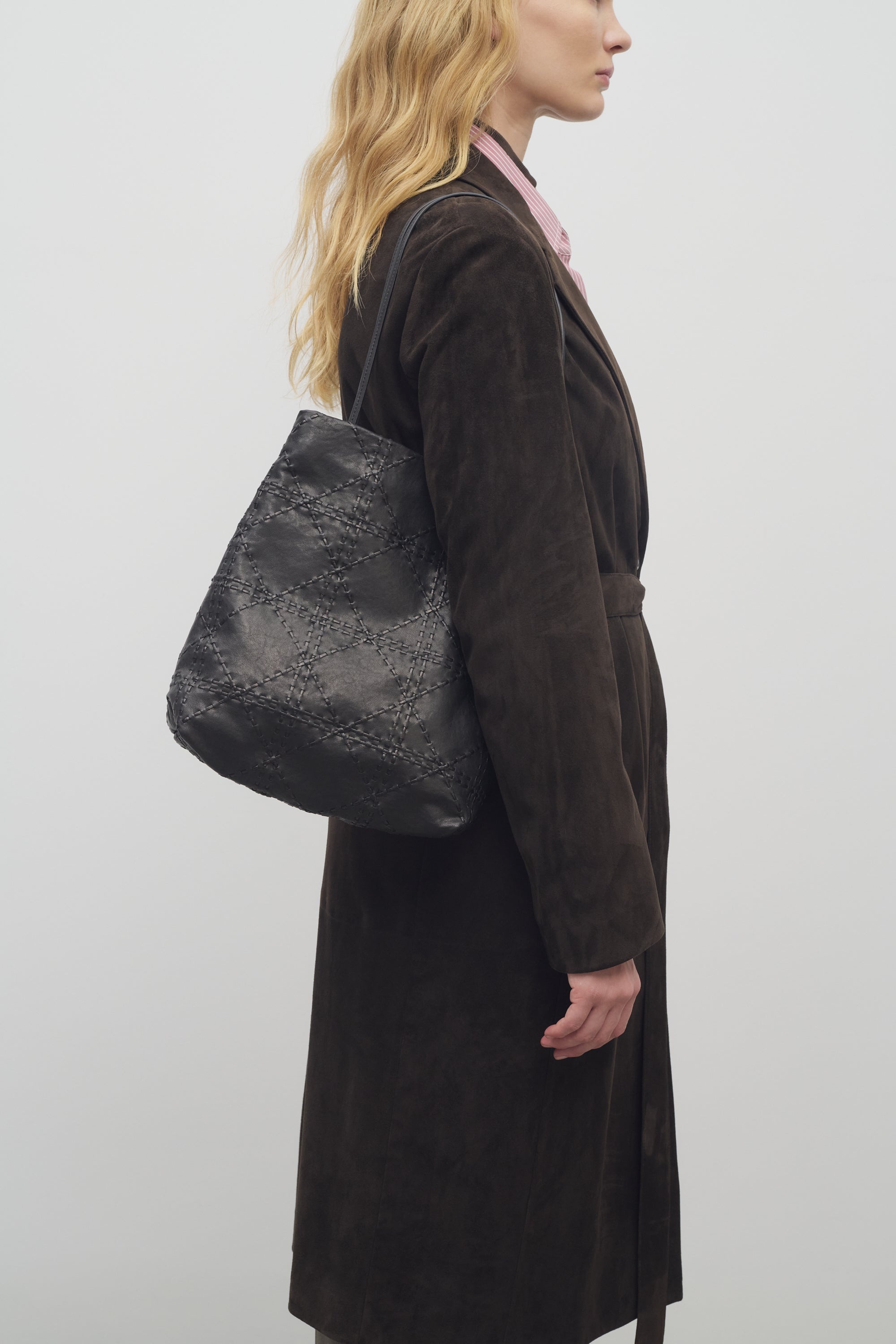 Lilou Woven Bag in Leather - 4