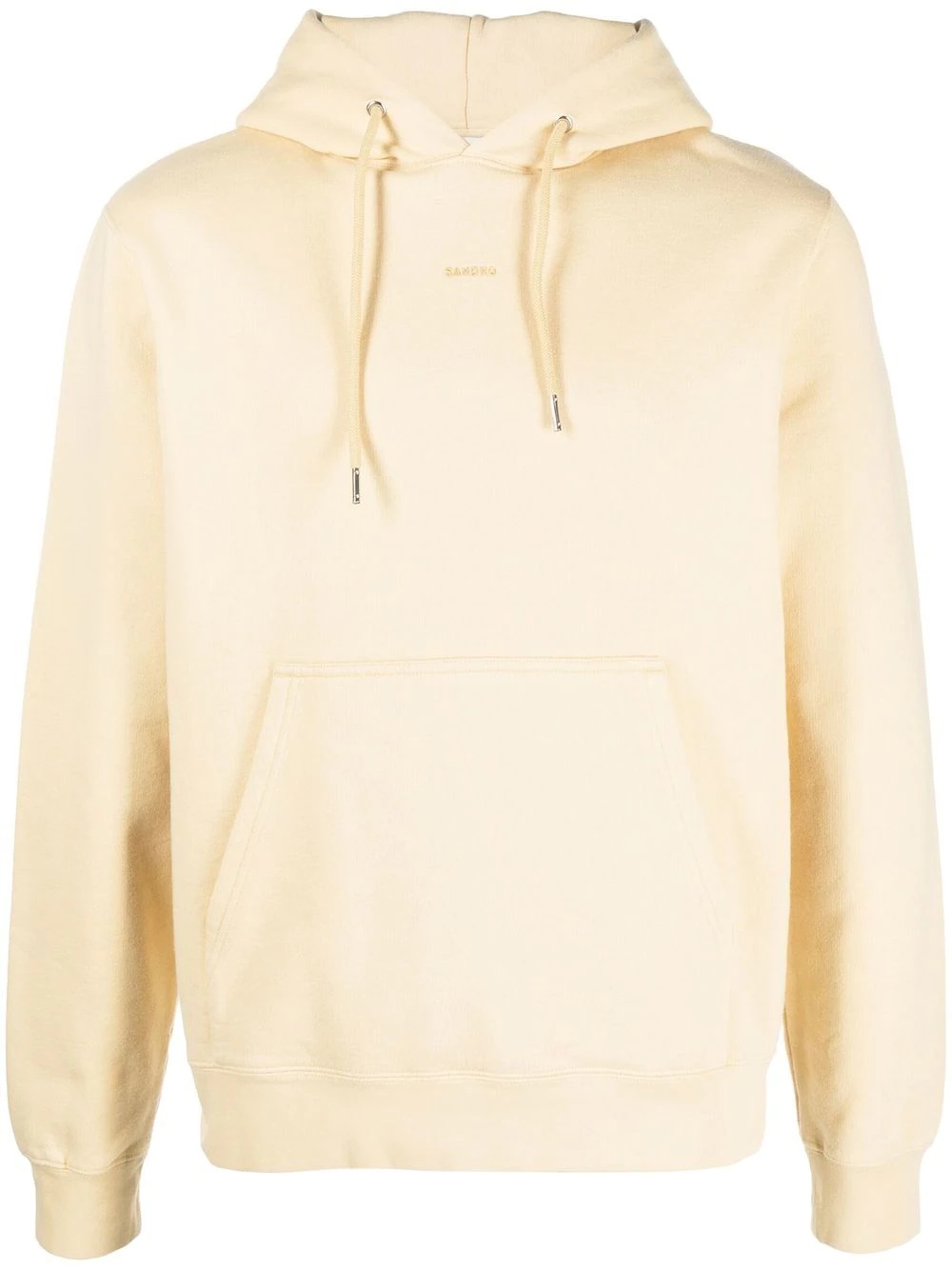 embroidered-logo hoodie - 1