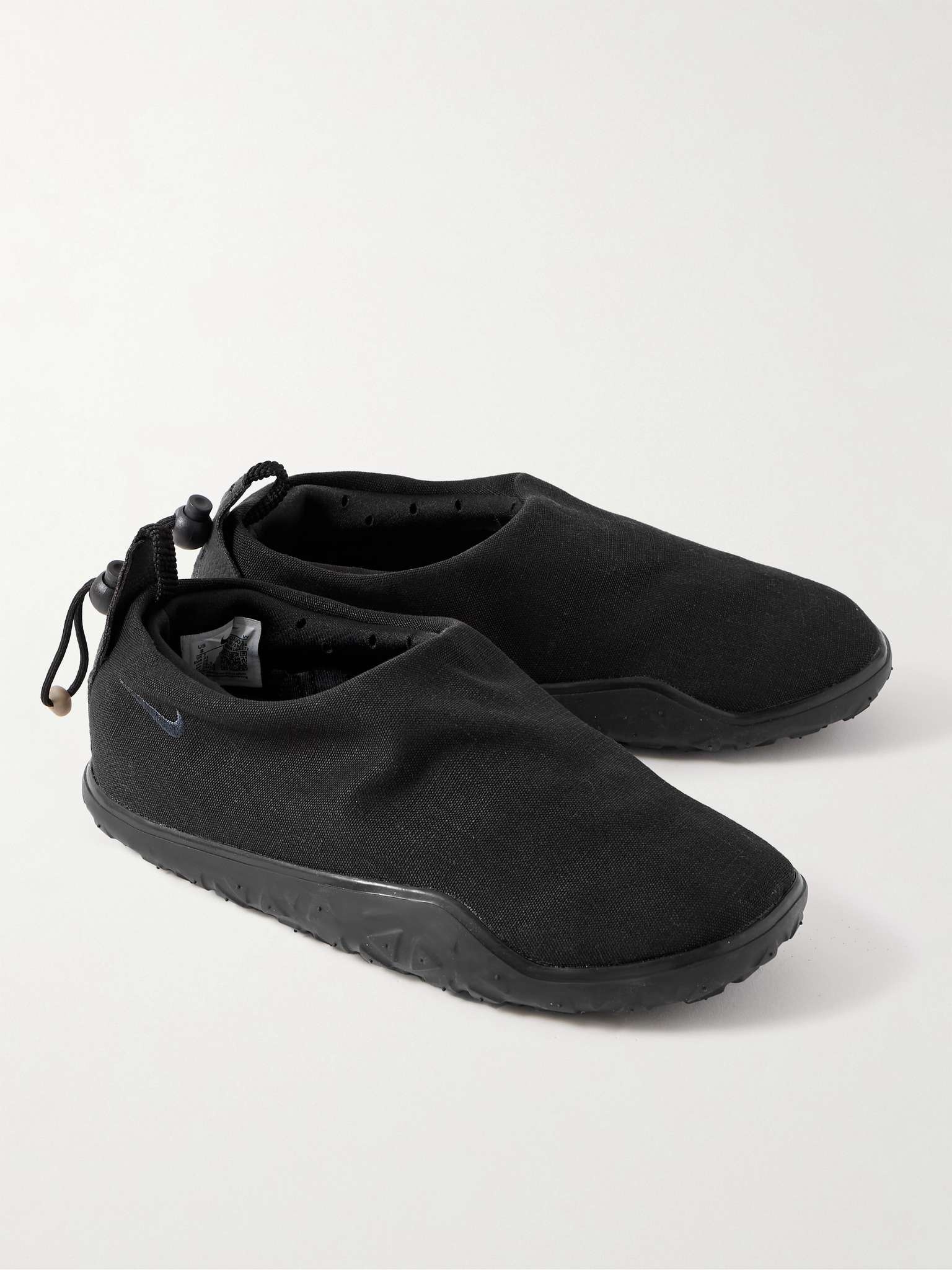 Nike ACG Moc Leather-Trimmed Canvas Sneakers | REVERSIBLE