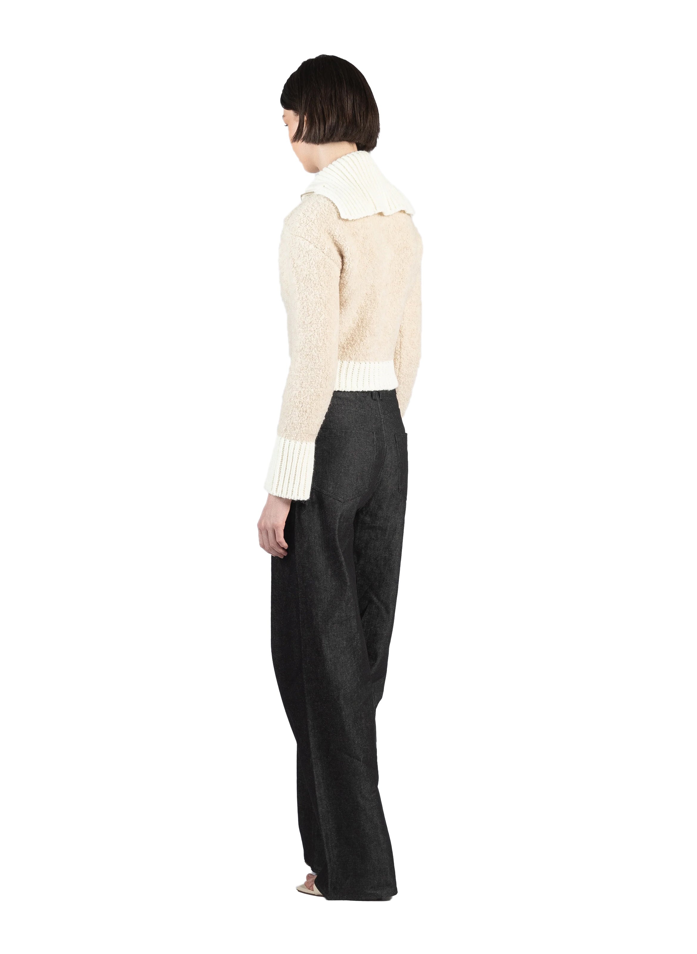 Baggy Black Denim Jeans - 3