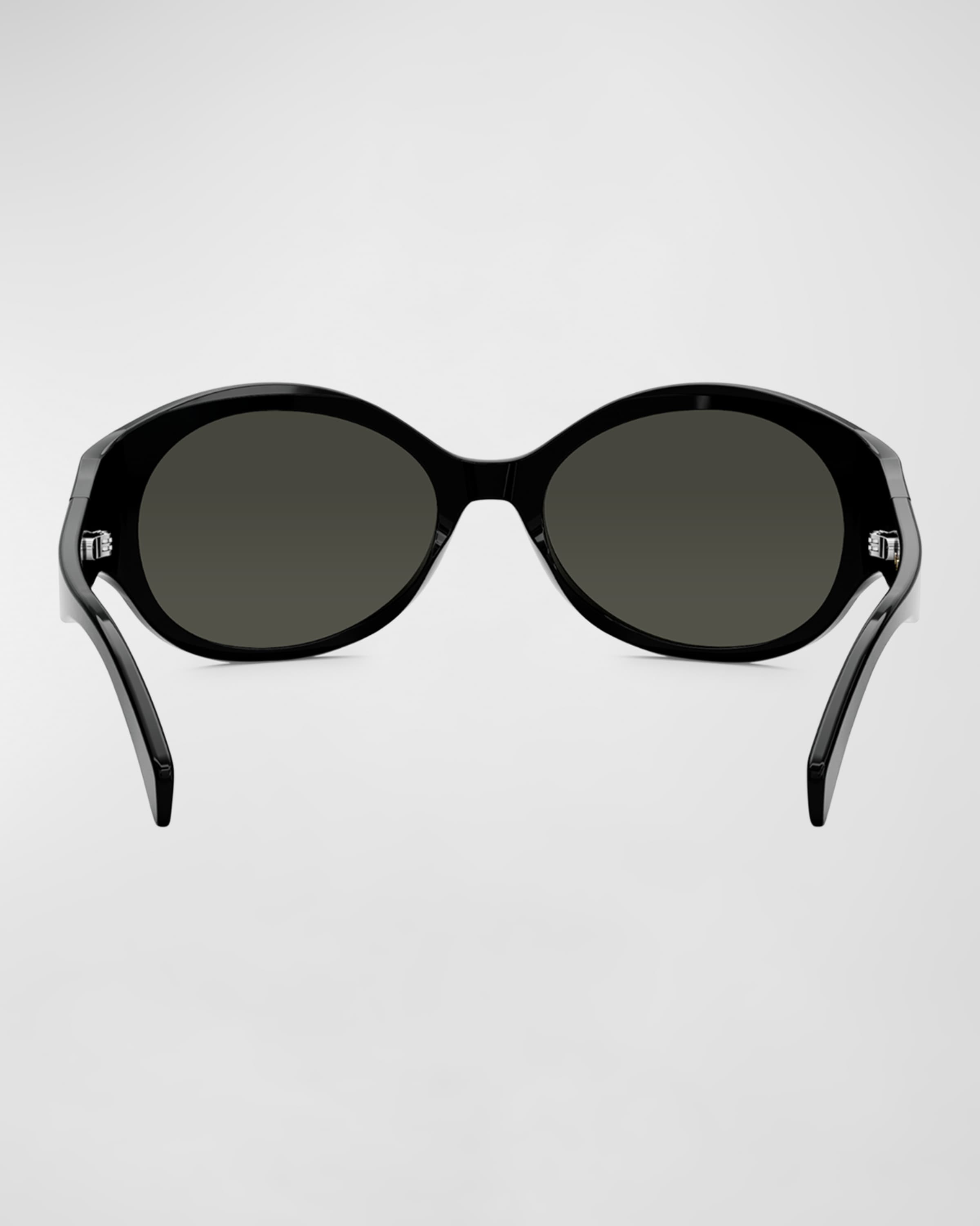 Triomphe Acetate Oval Wrap Sunglasses - 5