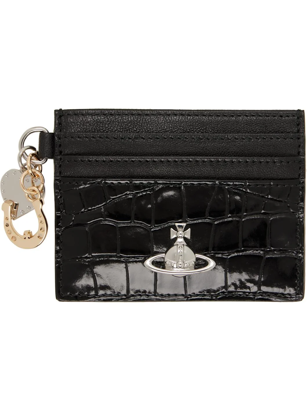 Black Charm Card Holder - 1