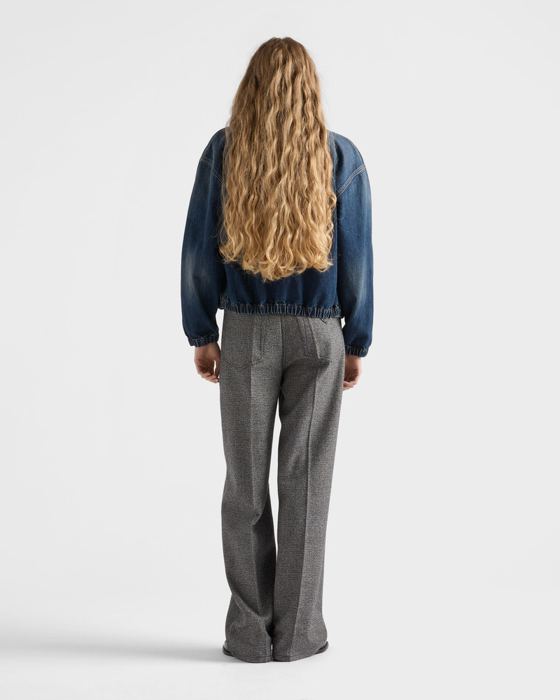 Washed denim blouson jacket 5