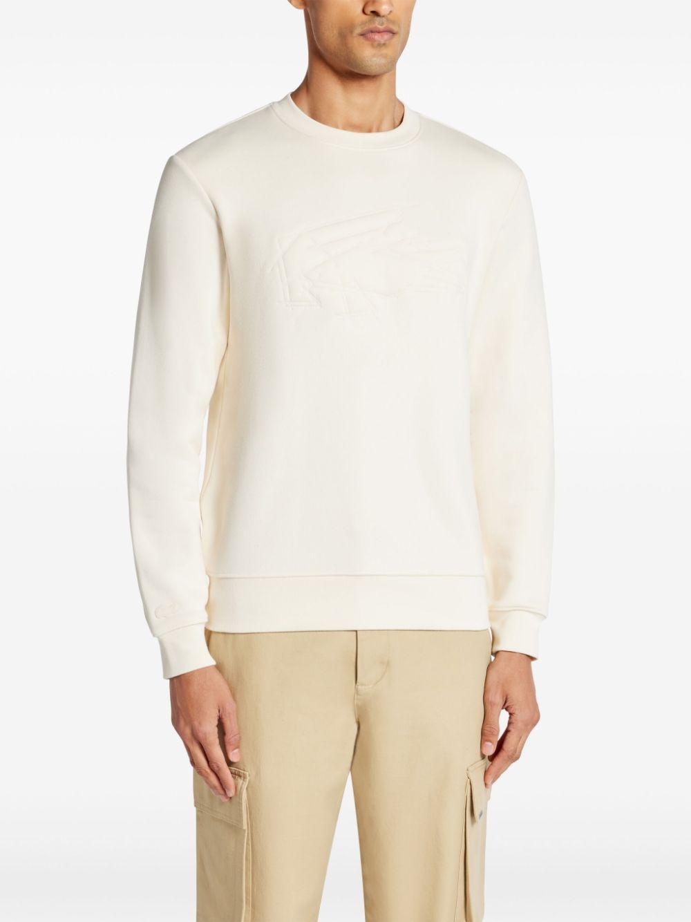 crocodile-embroidered sweatshirt - 3